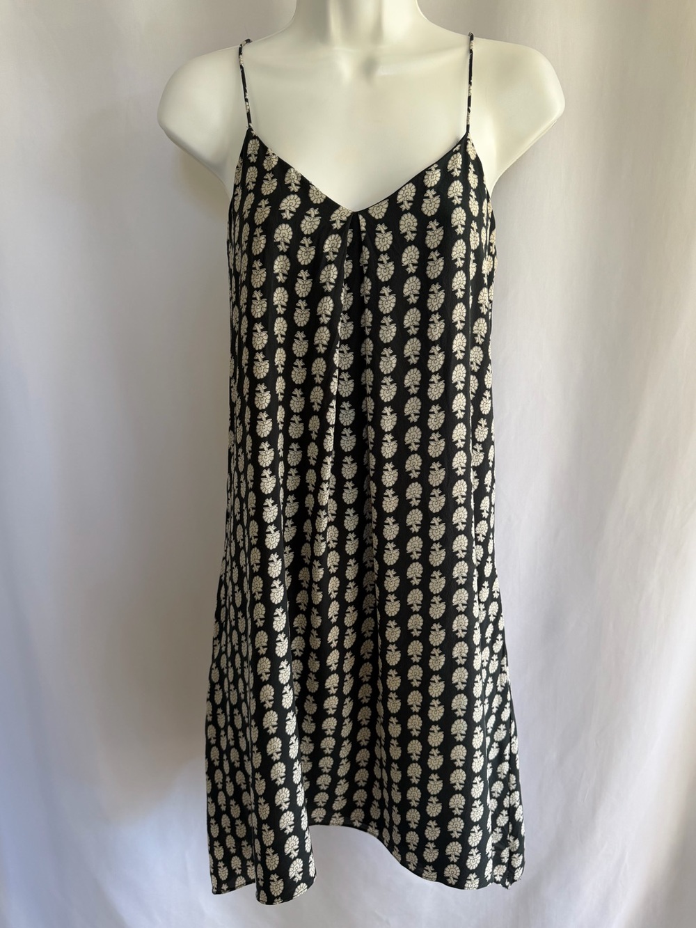 Madewell 100% Silk Floral Slip Dress Size Small